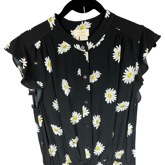 KATE SPADE Daisy Dot Crepe Romper - Picture 5 of 8